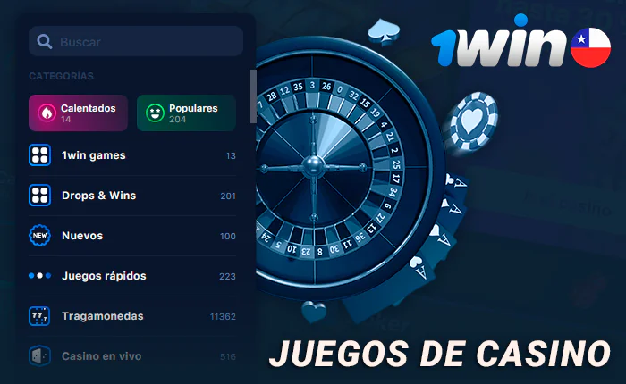 Conozca la sección de casino en línea de 1Win