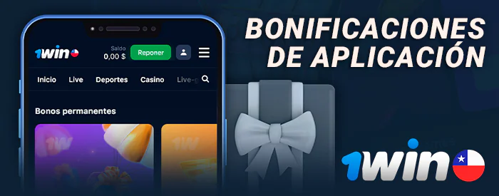 Reclame sus bonificaciones en la aplicación 1Win