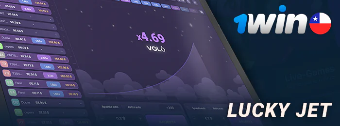 Juego instantáneo Lucky Jet en el casino en línea 1Win
