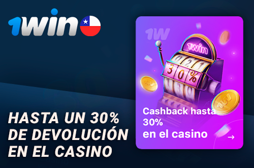 Cashback en el casino online 1Win para jugadores de Chile