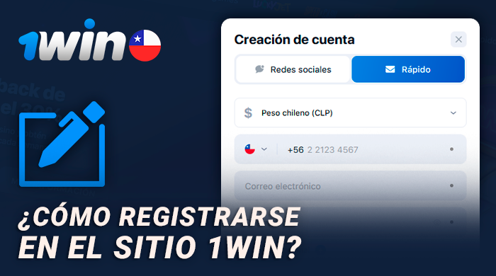 Registro en el sitio web de 1Win para nuevos jugadores de Chile