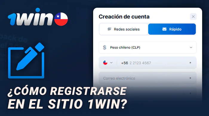 Registro en el sitio web de 1Win para nuevos jugadores de Chile