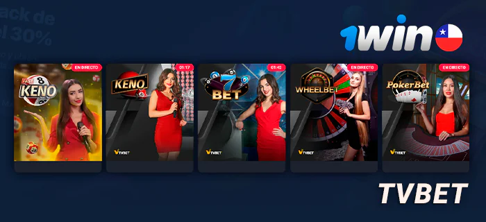 Sección TVBET en el sitio de apuestas 1Win CL