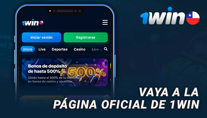Visite el sitio web de 1Win en su dispositivo Android