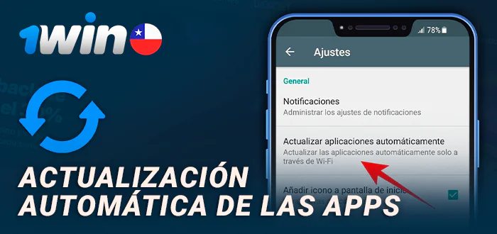 Cómo actualizar la aplicación móvil 1WIn CL