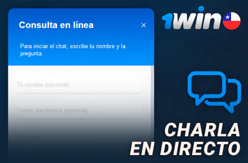 Chat en directo del sitio web de 1Win