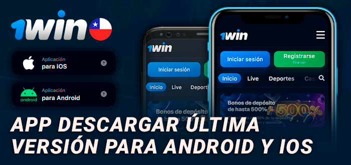 Aplicación móvil 1Win para jugadores chilenos