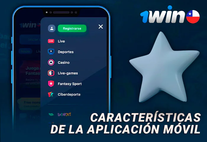 Funcionalidades de la aplicación móvil 1WIn