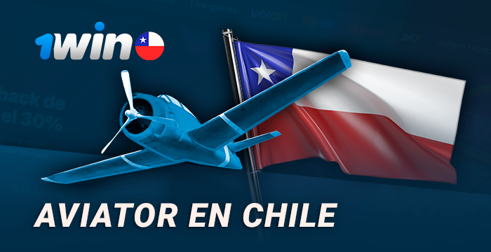 Juego de choque en línea Aviator en 1Win Chile
