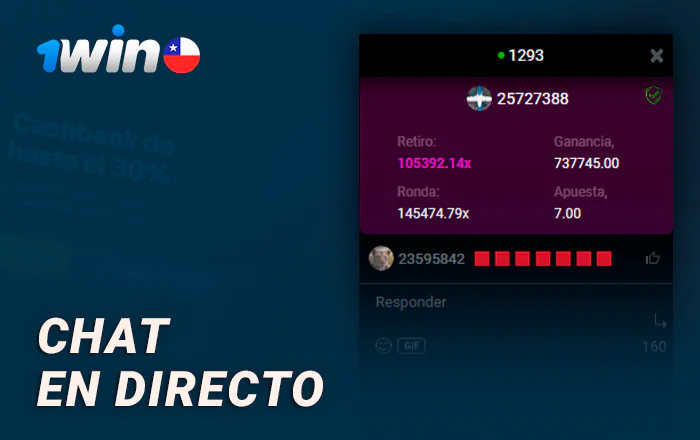 Chat en directo para jugadores de Chilli Aviator en el casino en línea 1Win