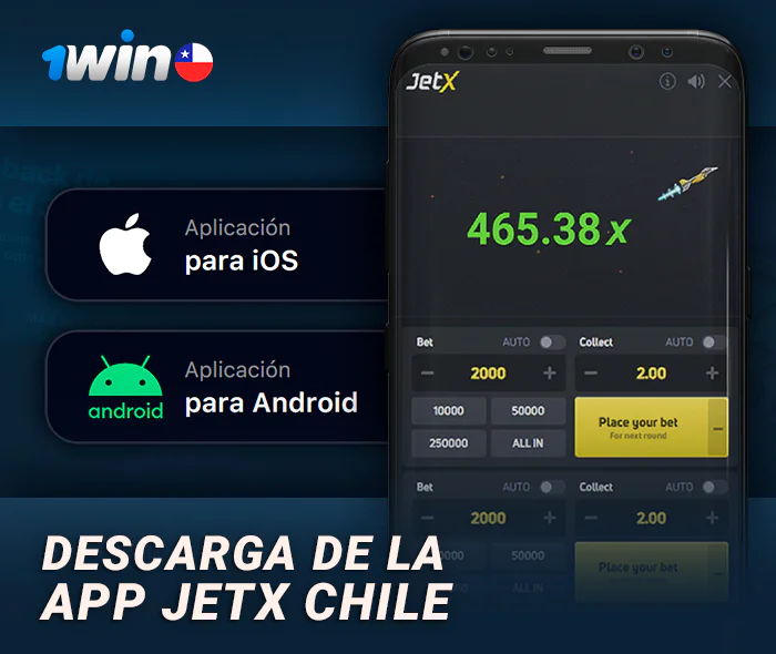 Descarga la aplicación 1Win para jugar a JetX