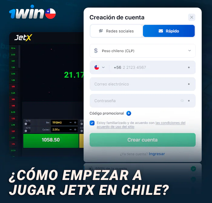 Empieza a jugar a JetX en 1Win - Instrucciones