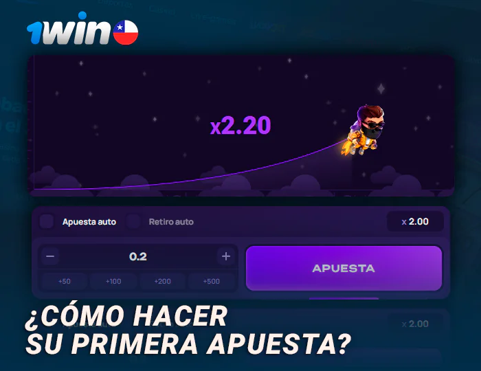 Realiza tu primera apuesta en el juego de choque Lucky Jet en 1Win Chile