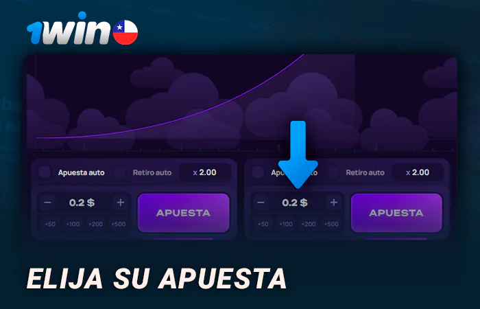 Ajuste el tamaño de la apuesta en Lucky Jet a 1Win