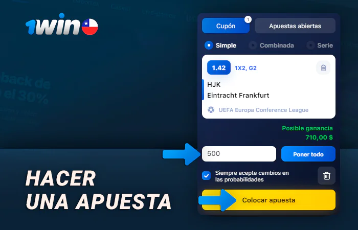 Apuesta por el partido en 1Win Chile