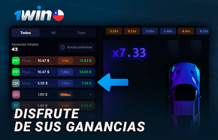 Consigue tus ganancias de Speed-n-Cash en el sitio web de 1Win