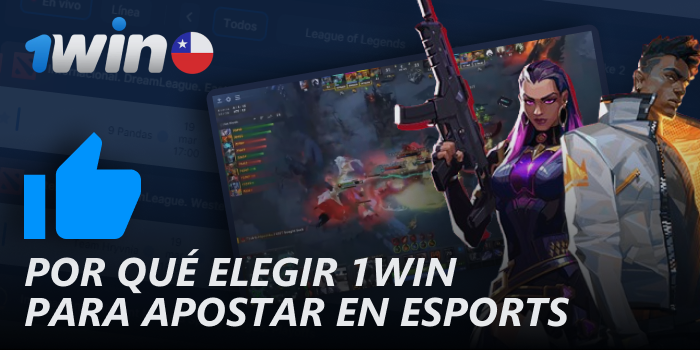 Ventajas de apostar en ciberdeportes en 1win Chile
