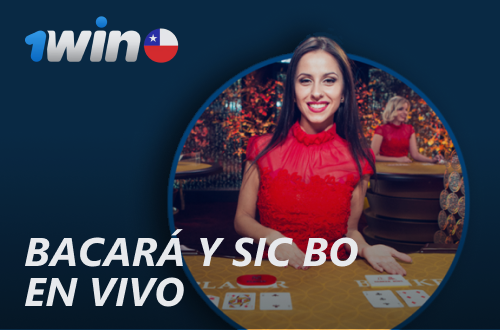 Bacará y Sic Bo en vivo en 1win Chile