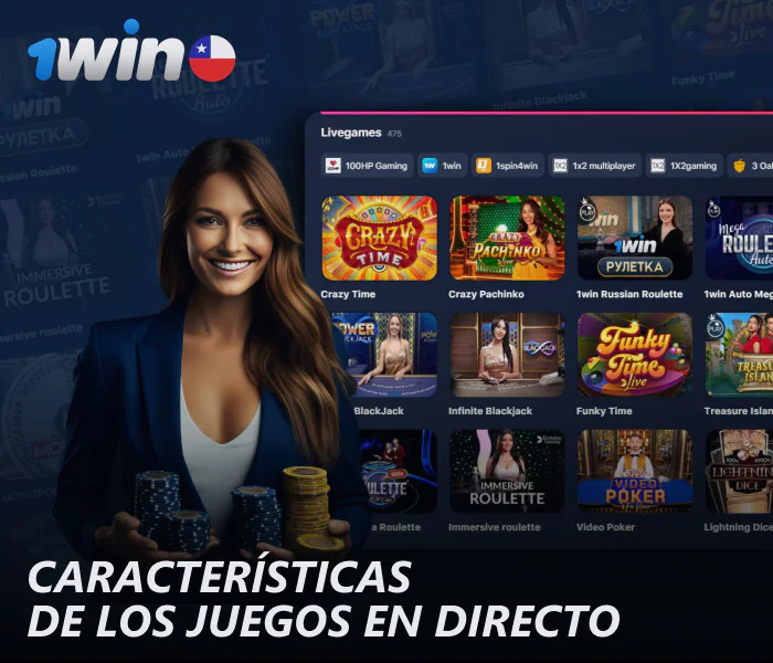 Ventajas del casino en vivo en 1win Chile