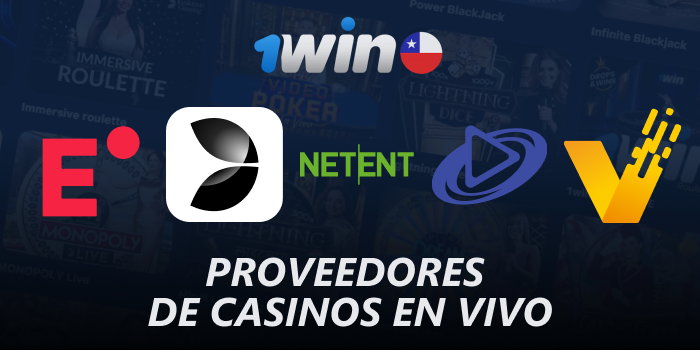 Proveedores de Live Casino en 1win Chile