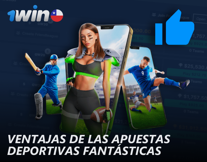 Beneficios de apostar en deportes fantasy en 1win Chile